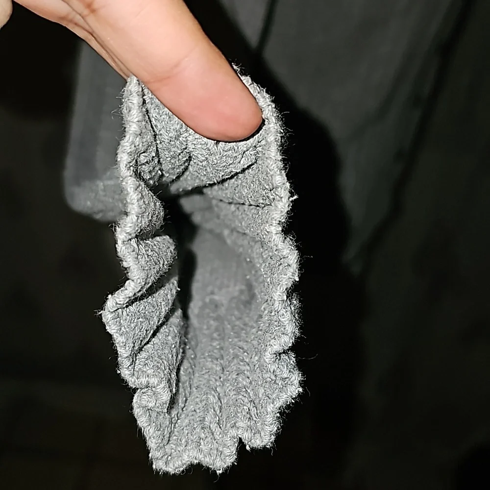 Gray knit button down sweater - Picture 9 of 13
